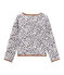 Cardigan enfant fille gris BELUGA/blanc MULTICO