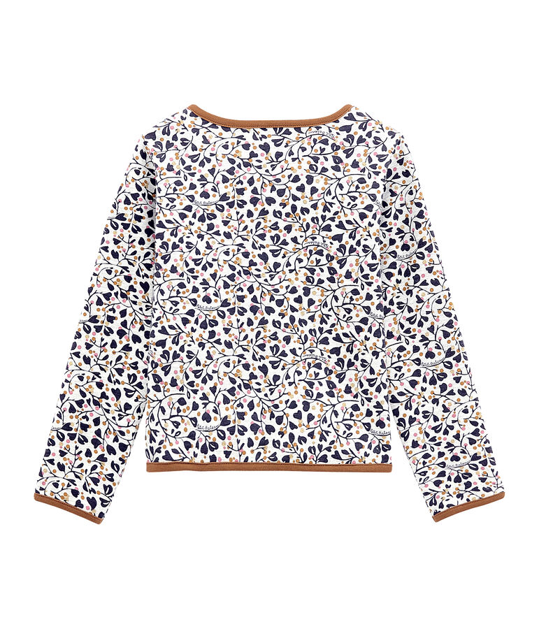 Cardigan enfant fille gris/multicouleur