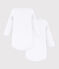Lot de 2 bodies blancs manches longues bébé variante 1