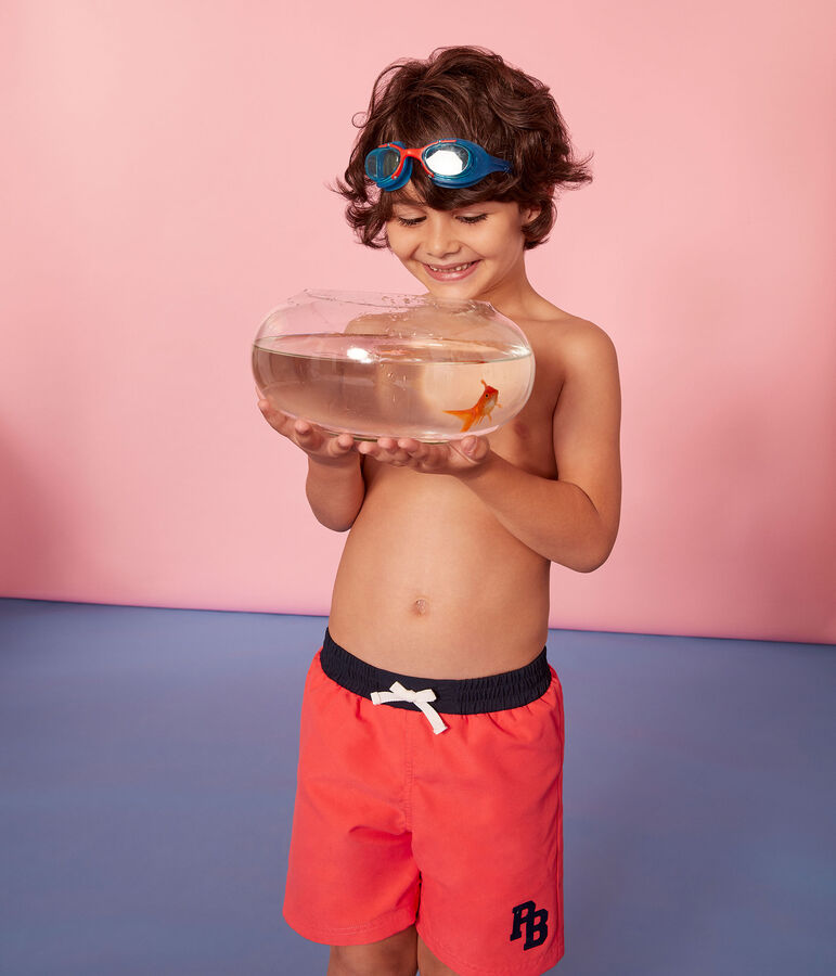 Short de plage enfant gar&ccedil;on rose