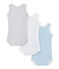 Lot de 3 bodies bébé garçon sans manches blanc LOT