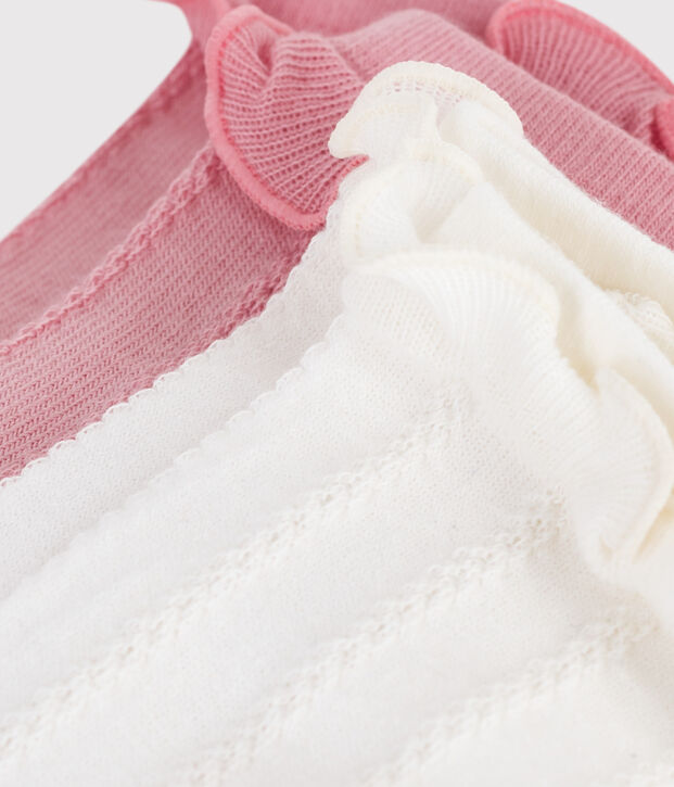 2 paires de chaussettes enfant en coton multicouleur