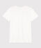 Tee-shirt LE DROIT col rond en coton Femme blanc ECUME