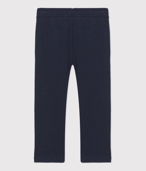 Pantalon en coton enfant fille bleu marine