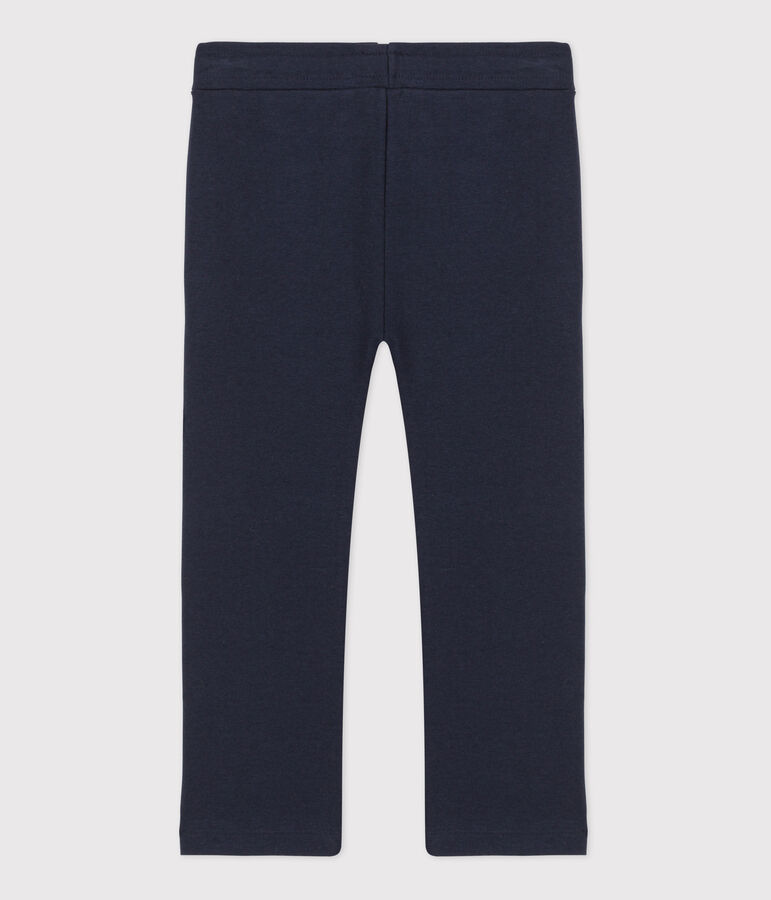 Pantalon en coton enfant fille bleu SMOKING
