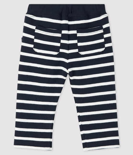 Pantalon marinière bébé garçon bleu SMOKING/blanc MARSHMALLOW