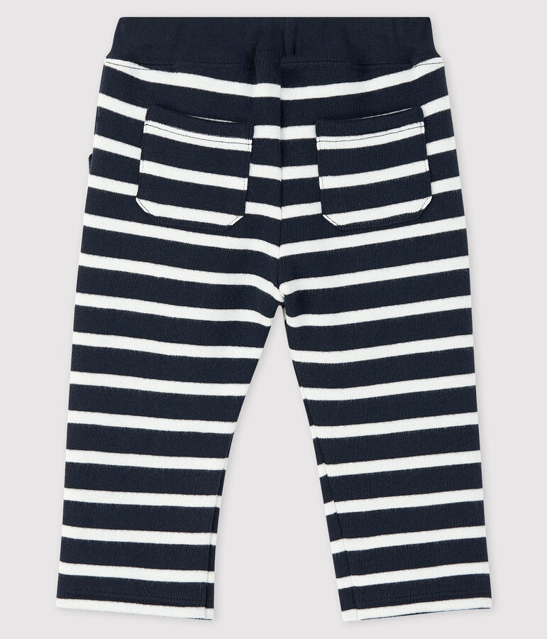 Pantalon marini&egrave;re b&eacute;b&eacute; gar&ccedil;on bleu SMOKING/blanc MARSHMALLOW