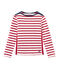 Marinière femme rouge TERKUIT/blanc MARSHMALLOW
