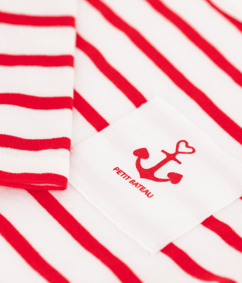 Body marini&egrave;re b&eacute;b&eacute; fille/gar&ccedil;on blanc/rouge