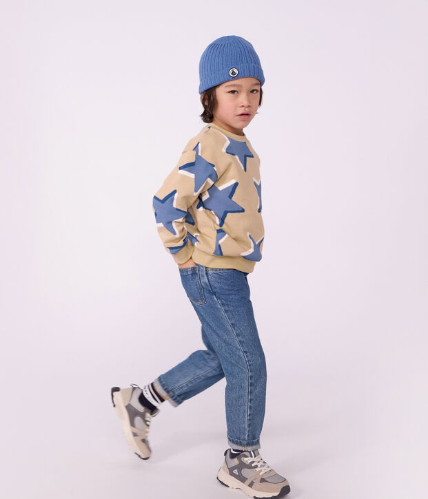 Pantalon enfant en denim bleu