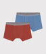 Lot de 2 boxers en coton et élasthanne junior