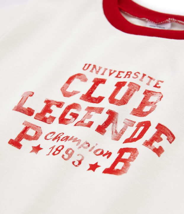 Tee-shirt enfant garcon blanc