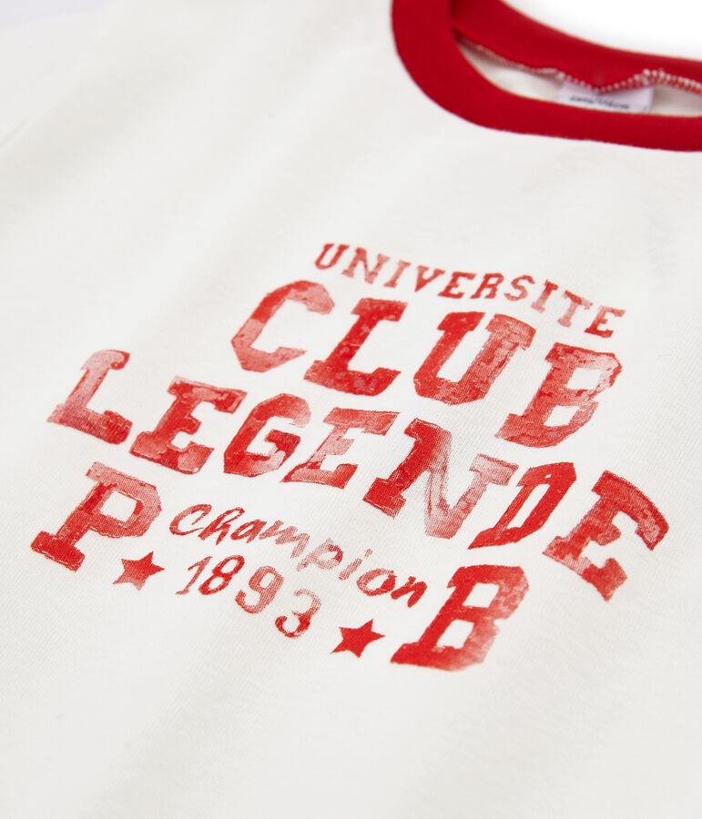 Tee-shirt enfant garcon blanc