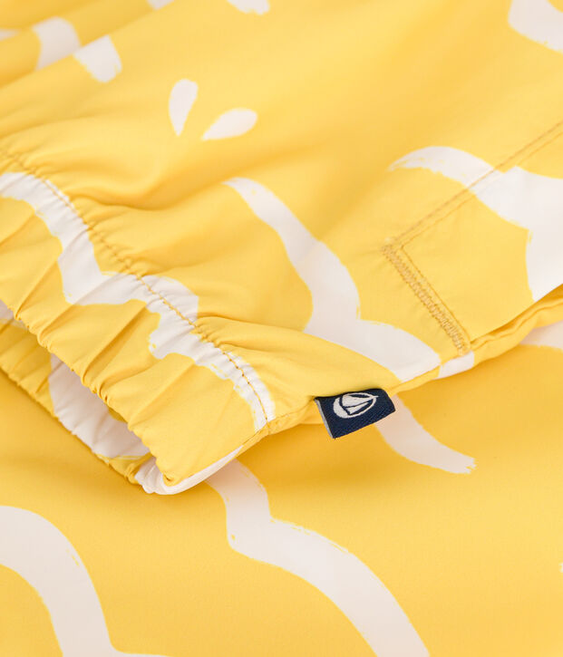 COUPE-VENT ULTRA L&Eacute;GER ENFANT jaune/blanc