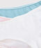 Lot de 3 shorties pois argent fille en coton biologique  et elasthanne variante 1
