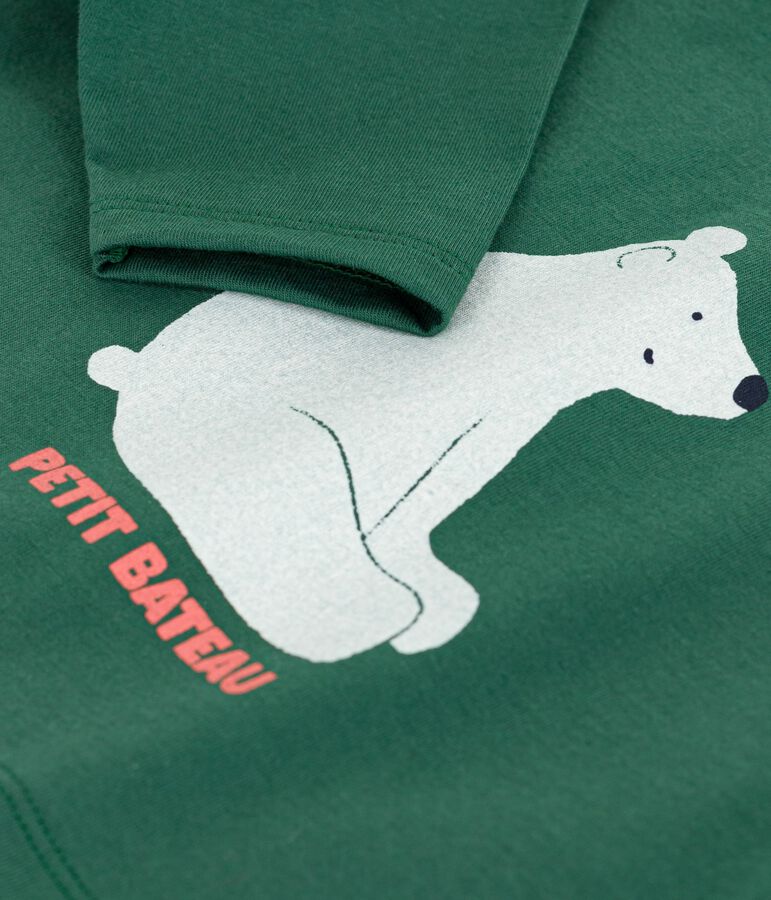 Tee-shirt b&eacute;b&eacute; en coton &agrave; manches longues vert WILLOW