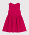Robe sans manche en lin enfant fille rose DELHI