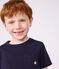 Tee-shirt manches courtes enfant gar&ccedil;on bleu marine