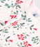 Pyjama très ajusté enfant en coton fleuri rose FLEUR/blanc MULTICO