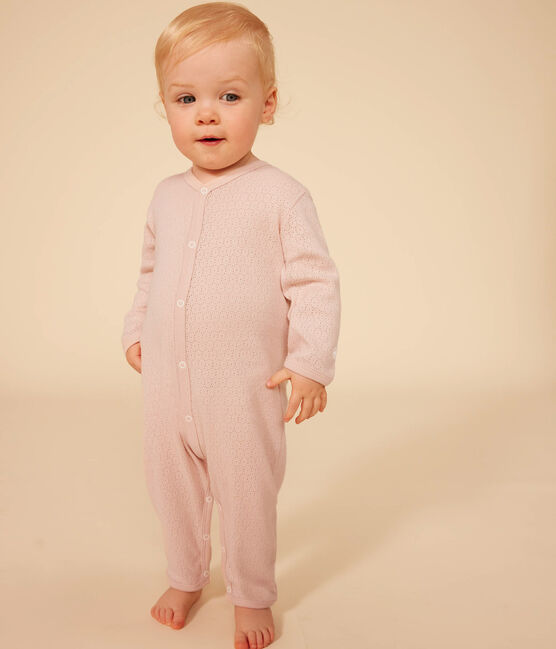 Pyjama sans pied en coton bébé rose SALINE