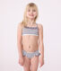 Maillot de bain deux pièces enfant à rayures