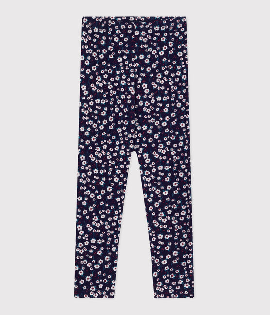 Legging enfant en coton imprimé bleu SOIR/ MULTICO