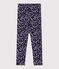 Legging enfant en coton imprimé bleu SOIR/ MULTICO