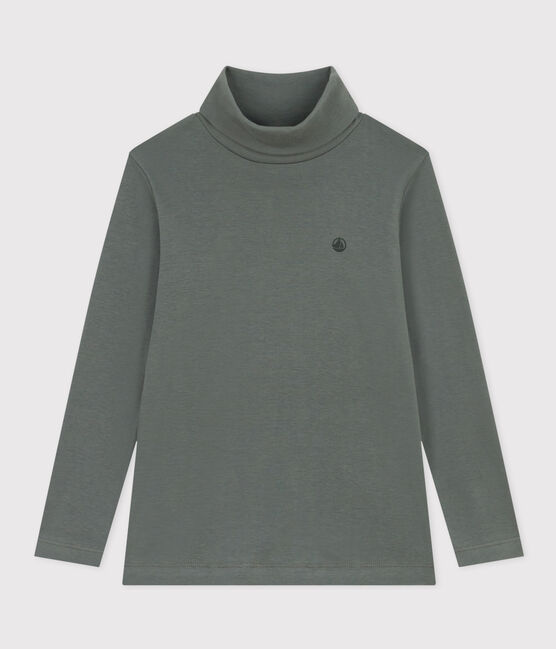 Sous-pull en coton enfant fille / garçon vert THUYA