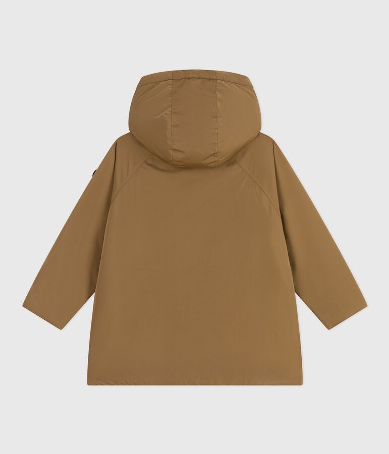 Parka enfant mi-longue unie marron ROCHE