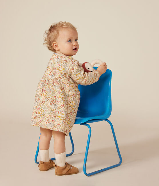 Robe manches longues en tubique matelassé bébé blanc AVALANCHE/ MULTICO