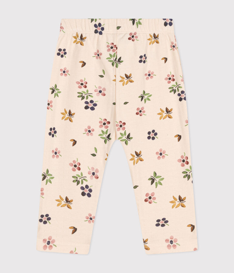 Pantalon en tubique b&eacute;b&eacute; &eacute;cru/multicouleur