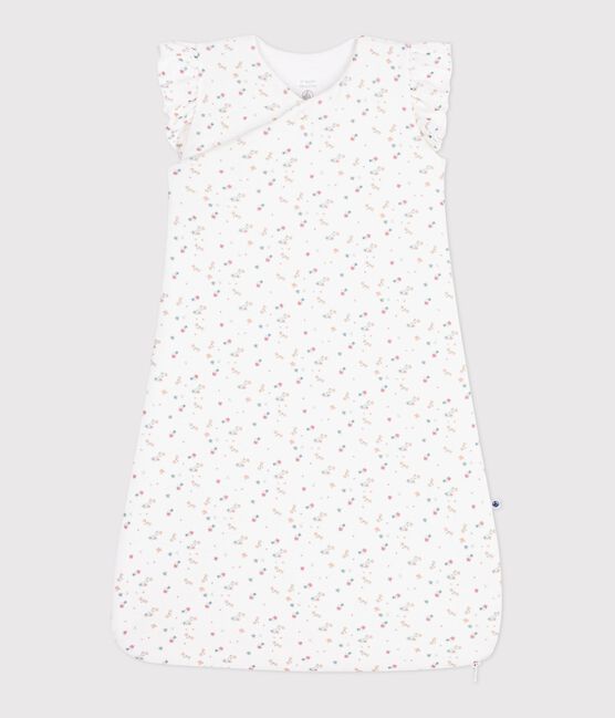 Gigoteuse bébé en velours imprimé fleuri TOG 3 blanc MARSHMALLOW/blanc MULTICO