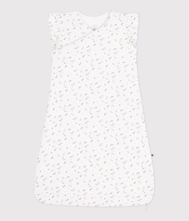 Gigoteuse b&eacute;b&eacute; en velours imprim&eacute; fleuri TOG 3 blanc/multicouleur