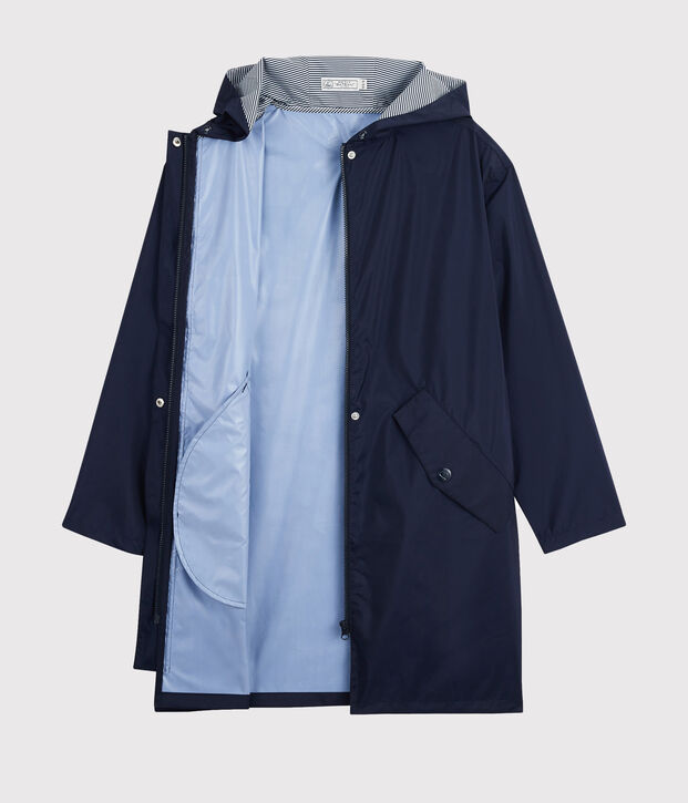 Coupe-vent long mixte bleu marine