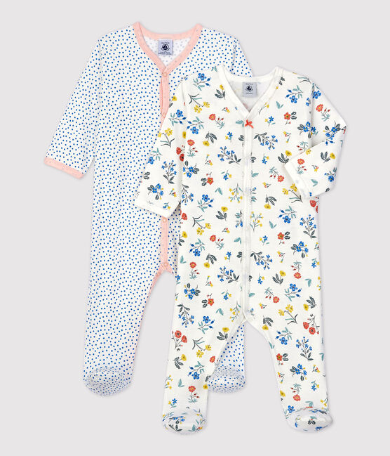 Lot de 2 dors-bien fleuris en coton variante 1