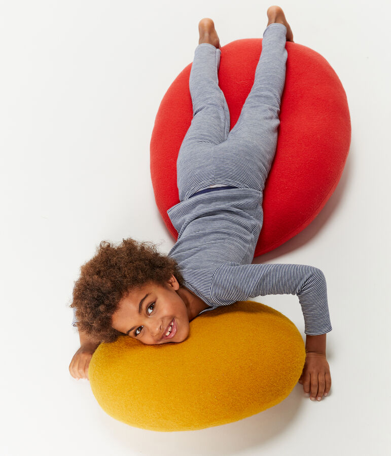 Pyjama petit gar&ccedil;on en bouclette &eacute;ponge gratt&eacute;e extra chaude bleu/gris