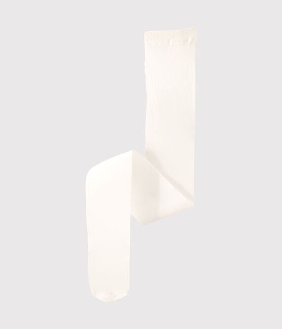 Collant enfant fille blanc COQUILLE