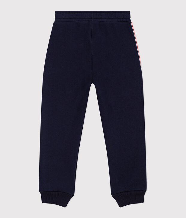 Pantalon de jogging enfant en coton bleu marine