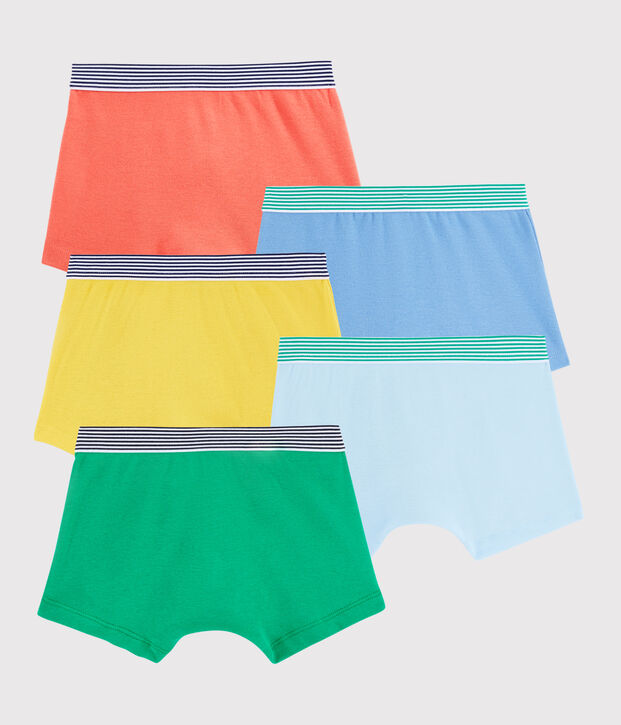 Lot de 5 boxers animaux yoga petit gar&ccedil;on multicouleur