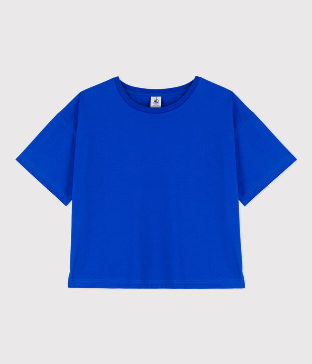 Tee-shirt LE BOXY en coton Femme bleu