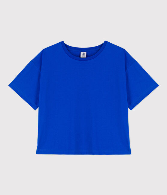 Tee-shirt LE BOXY en coton Femme bleu PERSE