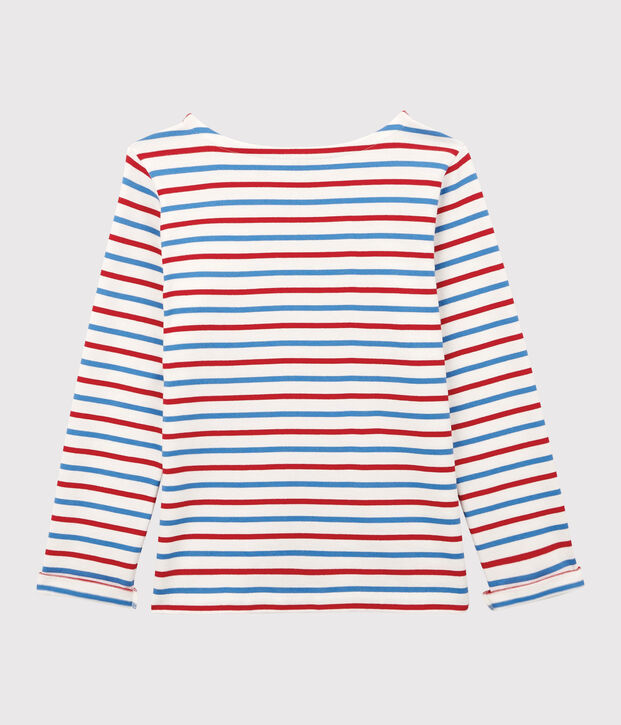Marini&egrave;re en coton Femme blanc/bleu/rouge