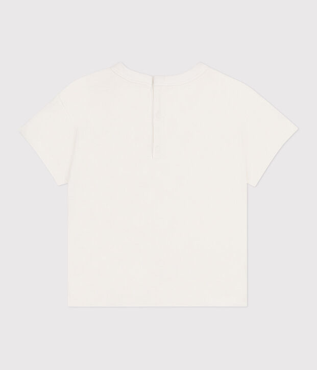 T-shirt b&eacute;b&eacute; en coton &agrave; manches courtes uni bleu/bleu