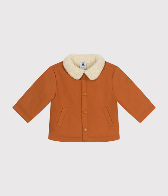 Veste courte doublée sherpa bébé marron ECUREUIL