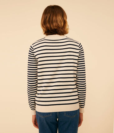 Pull en coton marinière Femme
