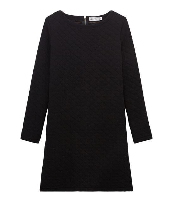 Robe droite tubique femme noir NOIR/jaune DORE
