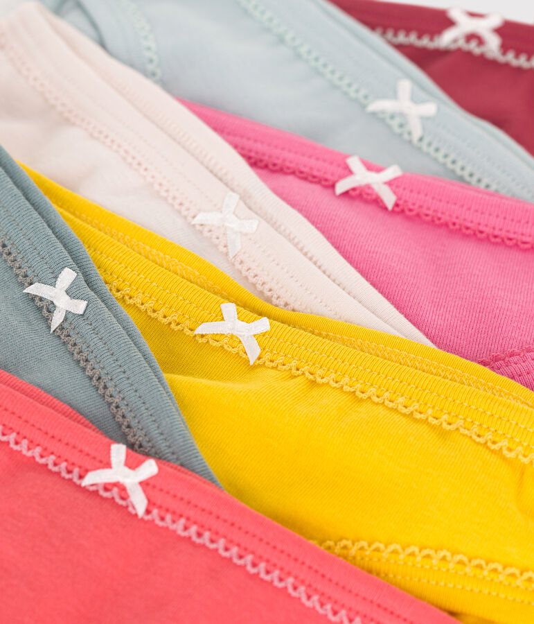 Lot de 7 culottes enfant en coton unies variante 1