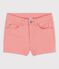 Short en denim enfant fille rose PAPAYE