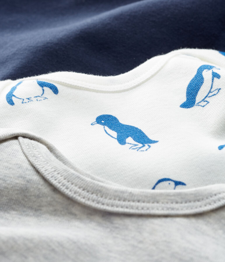 Trio de bodies manches longues b&eacute;b&eacute; gar&ccedil;on variante 1