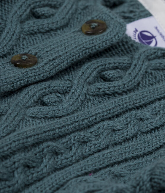 Cardigan torsadé bleu Atlantic